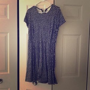 Kate space black/white polka dot dress